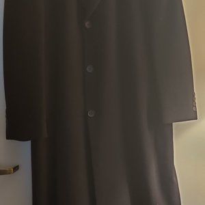 Men's Calvin Klein Overcoat, black, size Size 42 S
